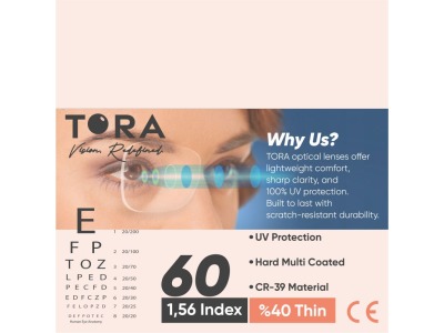 TORA 1,56 SV CR39 HMC 60MM