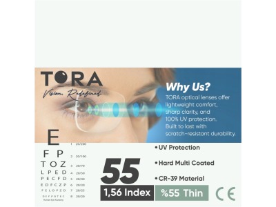 TORA 1,56 SV CR39 HMC 55MM