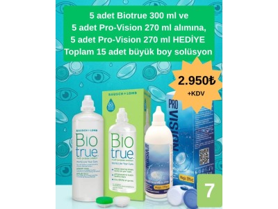 A7 KAMPANYA BIOTRUE 300 ML & PRO 270 ML 15'Lİ