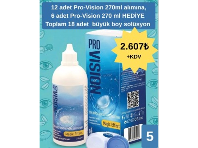 A5 KAMPANYA PRO-VISION 270 ML 18'Lİ