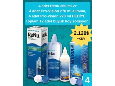 A4 RENU 360 ML & PRO 270 ML 12'Lİ 